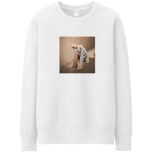 Ariana Grande - Staircase Uni Wht Sweatshirt ryhmässä MERCHANDISE / Hupparit / Pop-Rock @ Bengans Skivbutik AB (5551299r)