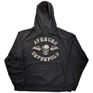 Avenged Sevenfold - Logo Uni Grey Hoodie ryhmässä MERCHANDISE / Hupparit / Hårdrock @ Bengans Skivbutik AB (5551301r)