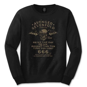 Avenged Sevenfold - Seize The Day Uni Bl Longsleeve ryhmässä MERCHANDISE / Hupparit / Hårdrock @ Bengans Skivbutik AB (5551303r)