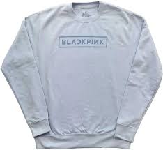 Blackpink - Logo Uni Lht Blue Sweatshirt ryhmässä MERCHANDISE / Hupparit / K-Pop @ Bengans Skivbutik AB (5551783)