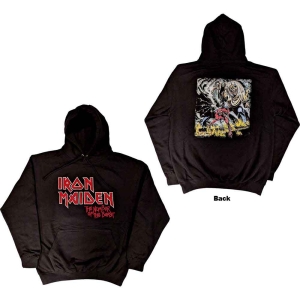 Iron Maiden - Logo Faded Edge Album Uni Bl Hoodie ryhmässä MERCHANDISE / Hupparit / Hårdrock @ Bengans Skivbutik AB (5552896r)