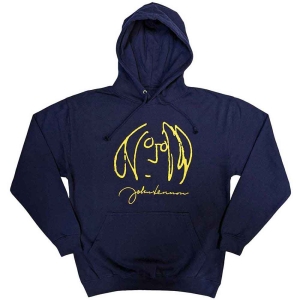 John Lennon - Self Portrait Uni Navy Hoodie ryhmässä MERCHANDISE / Hupparit / Pop-Rock @ Bengans Skivbutik AB (5552907r)