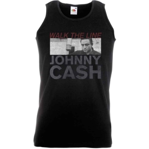 Johnny Cash - Studio Shot Uni Bl Vest T-Shirt ryhmässä MERCHANDISE / T-paita / Country @ Bengans Skivbutik AB (5552950)