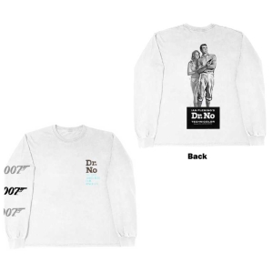 James Bond - Dr No Uni Wht Longsleeve ryhmässä MERCHANDISE / T-paita / Film-Musikal @ Bengans Skivbutik AB (5552962r)