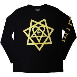 Him - Heartagram Honeycomb Bl Longsleeve ryhmässä MERCHANDISE / T-paita / Hårdrock @ Bengans Skivbutik AB (5552966r)