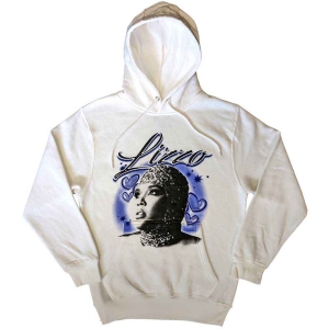 Lizzo - Special Hearts Airbrush Wht Hoodie ryhmässä MERCHANDISE / Hupparit / RnB-Soul @ Bengans Skivbutik AB (5553198r)