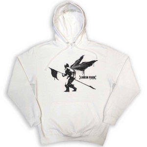 Linkin Park - Street Soldier Uni Wht Hoodie ryhmässä MERCHANDISE / Hupparit / Hårdrock @ Bengans Skivbutik AB (5553202r)