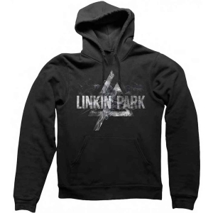 Linkin Park - Smoke Logo Uni Bl Hoodie ryhmässä MERCHANDISE / Hupparit / Hårdrock @ Bengans Skivbutik AB (5553203r)