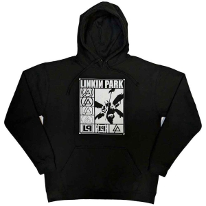 Linkin Park - Logos Rectangle Uni Bl Hoodie ryhmässä MERCHANDISE / Hupparit / Hårdrock @ Bengans Skivbutik AB (5553205r)