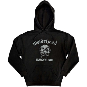 Motorhead - Europe  81 Uni Bl Hoodie ryhmässä MERCHANDISE / Hupparit / Hårdrock @ Bengans Skivbutik AB (5553230r)