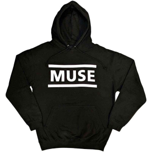 Muse - White Logo Uni Bl Hoodie ryhmässä MERCHANDISE / Hupparit / Pop-Rock @ Bengans Skivbutik AB (5553239r)