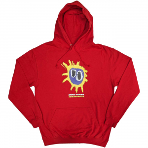 Primal Scream - Screamadelica Uni Red Hoodie ryhmässä MERCHANDISE / Hupparit / Pop-Rock @ Bengans Skivbutik AB (5553951r)