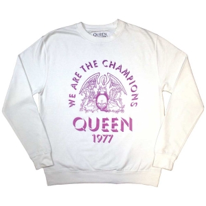 Queen - Champions 77 Wht Sweatshirt ryhmässä ME SUOSITTELEMME / Uutuus Merch / Juni @ Bengans Skivbutik AB (5553970r)