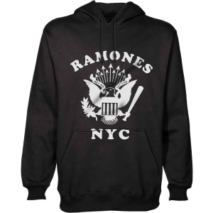 Ramones - Retro Eagle Nyc Uni Bl Hoodie ryhmässä MERCHANDISE / Hupparit / Punk @ Bengans Skivbutik AB (5554658r)