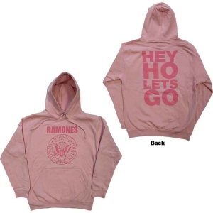 Ramones - Hey Ho Seal Uni Pink Hoodie ryhmässä MERCHANDISE / Hupparit / Punk @ Bengans Skivbutik AB (5554660r)