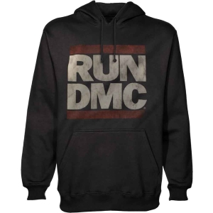 Run Dmc - Logo Uni Bl Hoodie ryhmässä MERCHANDISE / Hupparit / Hip Hop-Rap @ Bengans Skivbutik AB (5554665r)