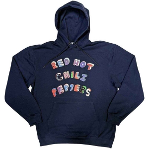 Red Hot Chili Peppers - Colourful Letters Navy Hoodie ryhmässä MERCHANDISE / Hupparit / Pop-Rock @ Bengans Skivbutik AB (5554669r)