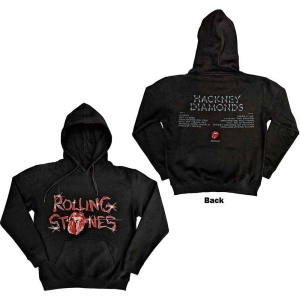 Rolling Stones - Hackney Diamonds Glass Logo Bl Hoodie ryhmässä MERCHANDISE / Hupparit / Pop-Rock @ Bengans Skivbutik AB (5554688r)