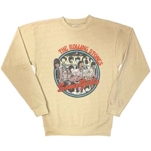 Rolling Stones - Some Girls Circle Sand Sweatshirt ryhmässä MERCHANDISE / Hupparit / Pop-Rock @ Bengans Skivbutik AB (5554693r)