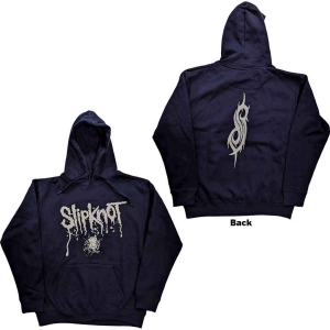 Slipknot - Splatter Uni Navy Hoodie ryhmässä MERCHANDISE / Hupparit / Hårdrock @ Bengans Skivbutik AB (5554711r)