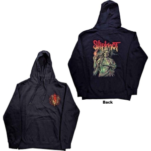 Slipknot - Burn Me Away Uni Navy Hoodie ryhmässä MERCHANDISE / Hupparit / Hårdrock @ Bengans Skivbutik AB (5554714r)