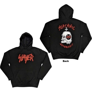 Slayer - Slatanic Uni Bl Hoodie ryhmässä MERCHANDISE / Hupparit / Hårdrock @ Bengans Skivbutik AB (5554737r)