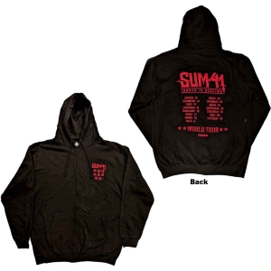 Sum 41 - Order In Decl Tour 20 Bl Zip Hoodie ryhmässä MERCHANDISE / Hupparit / Punk @ Bengans Skivbutik AB (5554755r)