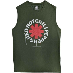 Red Hot Chili Peppers - Stencil Uni Green Tank Top ryhmässä MERCHANDISE / T-paita / Pop-Rock @ Bengans Skivbutik AB (5554899r)