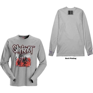 Slipknot - Self-Titled Uni Grey Longsleeve ryhmässä MERCHANDISE / T-paita / Heavy Metal @ Bengans Skivbutik AB (5554914r)