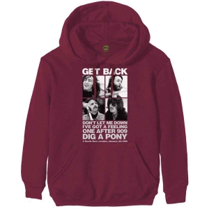 The Beatles - 3 Savile Row Uni Maroon Hoodie ryhmässä MERCHANDISE / Hupparit / Pop-Rock @ Bengans Skivbutik AB (5555315r)