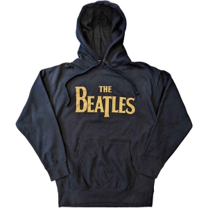 The Beatles - Gold Drop T Logo Uni Navy Hoodie ryhmässä MERCHANDISE / Hupparit / Pop-Rock @ Bengans Skivbutik AB (5555320r)