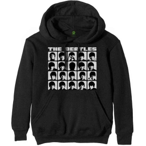 The Beatles - Hard Days Night Faces Bl Hoodie ryhmässä MERCHANDISE / Hupparit / Pop-Rock @ Bengans Skivbutik AB (5555331r)