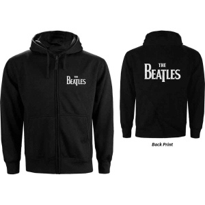 The Beatles - Drop T Logo B-Print Lady Bl Zip Hoodie ryhmässä MERCHANDISE / Hupparit / Pop-Rock @ Bengans Skivbutik AB (5555332r)