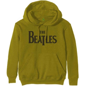 The Beatles - Drop T Logo Uni Green Hoodie ryhmässä MERCHANDISE / Hupparit / Pop-Rock @ Bengans Skivbutik AB (5555338r)