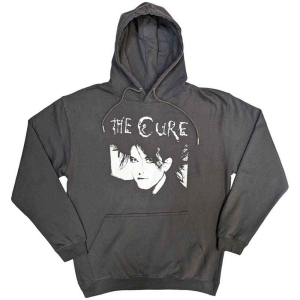 The Cure - Robert Illustration Uni Grey Hoodie ryhmässä MERCHANDISE / Hupparit / Pop-Rock @ Bengans Skivbutik AB (5555345r)