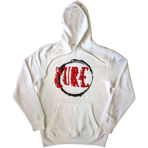 The Cure - Circle Logo Uni Wht Hoodie ryhmässä MERCHANDISE / Hupparit / Pop-Rock @ Bengans Skivbutik AB (5555346r)