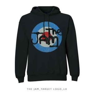 The Jam - Target Logo Uni Bl Hoodie ryhmässä MERCHANDISE / Hupparit / Film-Musikal @ Bengans Skivbutik AB (5555351r)