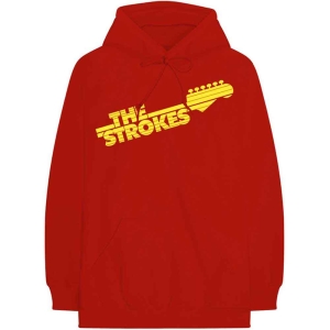 Strokes - Guitar Fret Logo Uni Red Hoodie ryhmässä MERCHANDISE / Hupparit / Pop-Rock @ Bengans Skivbutik AB (5555361r)