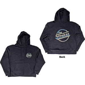 Strokes - Og Magna Uni Navy Zip Hoodie ryhmässä MERCHANDISE / Hupparit / Pop-Rock @ Bengans Skivbutik AB (5555364r)