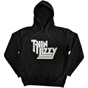 Thin Lizzy - Stacked Logo Uni Bl Hoodie ryhmässä MERCHANDISE / Hupparit / Hårdrock @ Bengans Skivbutik AB (5555366r)