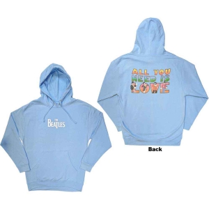 The Beatles - All You Need Is Love Lht Blue Hoodie ryhmässä MERCHANDISE / Hupparit / Pop-Rock @ Bengans Skivbutik AB (5555377r)