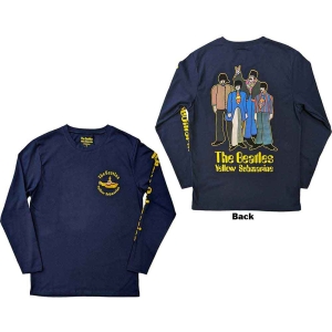 The Beatles - Yellow Sub Band Navy Longsleeve ryhmässä MERCHANDISE / T-paita / Pop-Rock @ Bengans Skivbutik AB (5555513r)