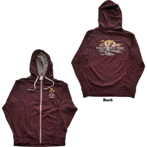 U2 - Joshua Tree 2017 Maroon Zip Hoodie ryhmässä MERCHANDISE / Hupparit / Pop-Rock @ Bengans Skivbutik AB (5555594r)