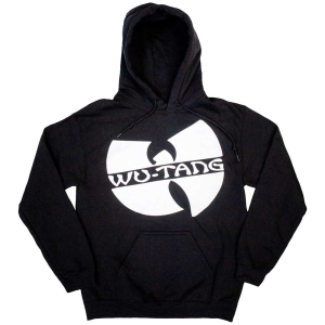 Wu-Tang Clan - Slanted Logo Mono Uni Bl Hoodie ryhmässä MERCHANDISE / Hupparit / Hip Hop-Rap @ Bengans Skivbutik AB (5555602r)