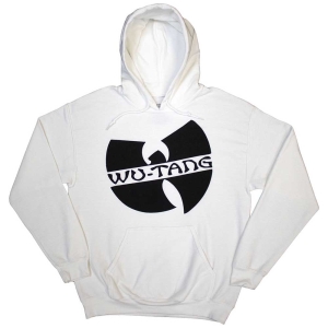 Wu-Tang Clan - Slanted Logo Mono Uni Wht Hoodie ryhmässä MERCHANDISE / Hupparit / Hip Hop-Rap @ Bengans Skivbutik AB (5555603r)