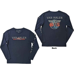 Van Halen - 84 Tour Navy Longsleeve ryhmässä MERCHANDISE / T-paita / Heavy Metal @ Bengans Skivbutik AB (5555677r)