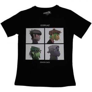 Gorillaz - Demon Days Lady Bl T-Shirt ryhmässä MERCHANDISE / T-paita / Pop-Rock @ Bengans Skivbutik AB (5555927r)