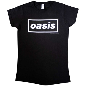 Oasis - Decca Logo Lady Bl T-Shirt ryhmässä ME SUOSITTELEMME / Uutuus Merch / Juni @ Bengans Skivbutik AB (5556046r)