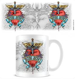 Bon Jovi  - Dagger Heart Everyday Mug ryhmässä MERCHANDISE / Merch / Pop-Rock @ Bengans Skivbutik AB (5556235)