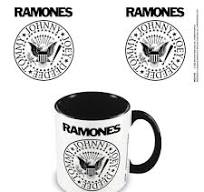 The Ramones  - Logo Black Coloured-Inner Mug ryhmässä MERCHANDISE / Merch / Punk @ Bengans Skivbutik AB (5556238)